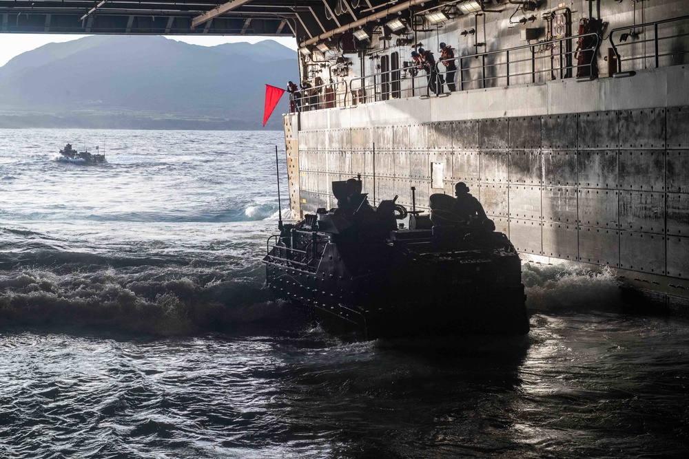 AAV Ops aboard USS New Orleans During Keen Sword 23