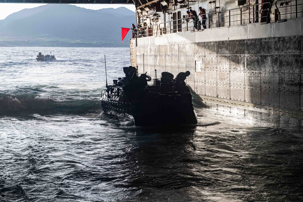 AAV Ops aboard USS New Orleans During Keen Sword 23