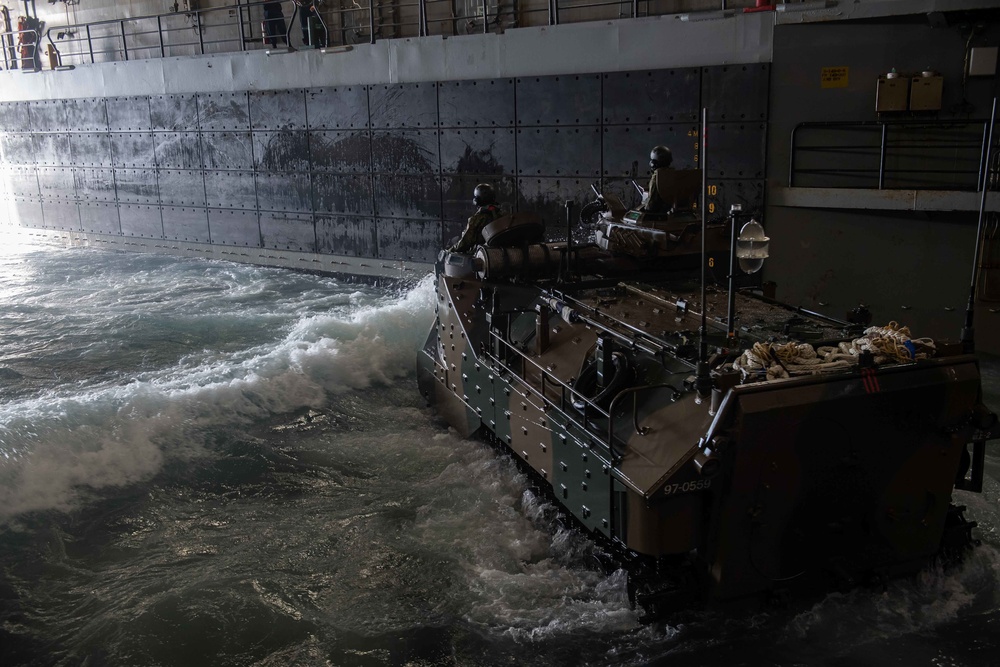 AAV Ops aboard USS New Orleans During Keen Sword 23