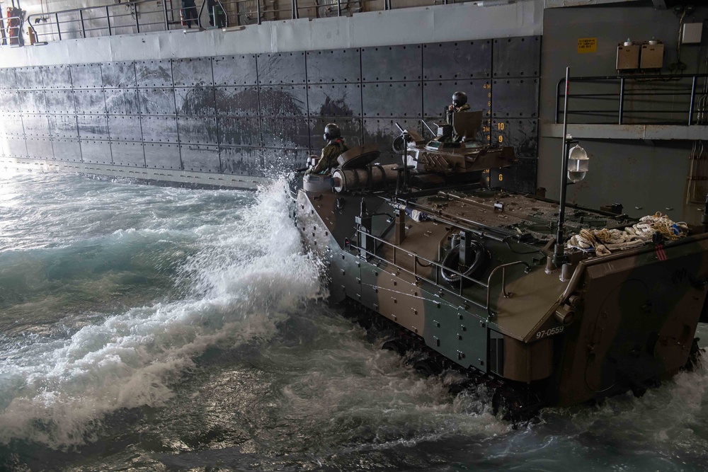 AAV Ops aboard USS New Orleans During Keen Sword 23