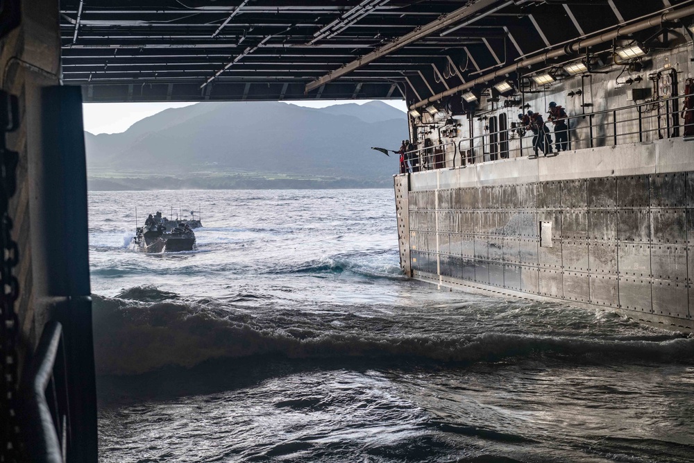 AAV Ops aboard USS New Orleans During Keen Sword 23