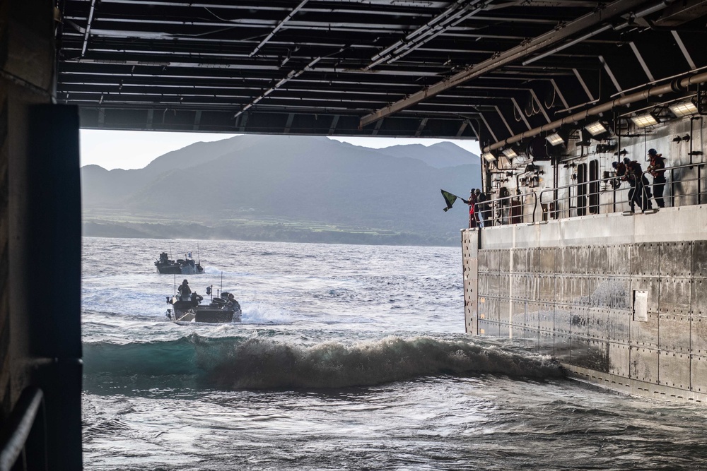 AAV Ops aboard USS New Orleans During Keen Sword 23