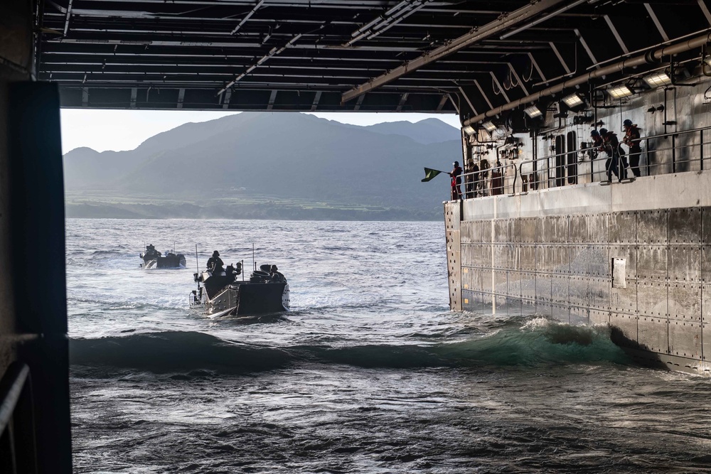 AAV Ops aboard USS New Orleans During Keen Sword 23