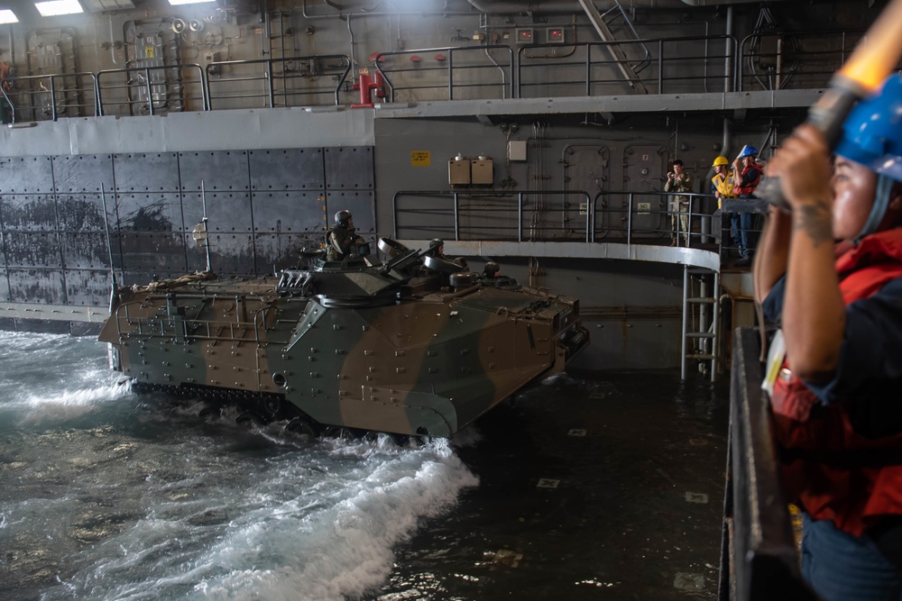 AAV Ops aboard USS New Orleans During Keen Sword 23