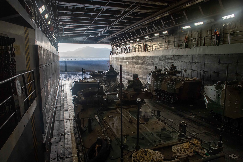 AAV Ops aboard USS New Orleans During Keen Sword 23