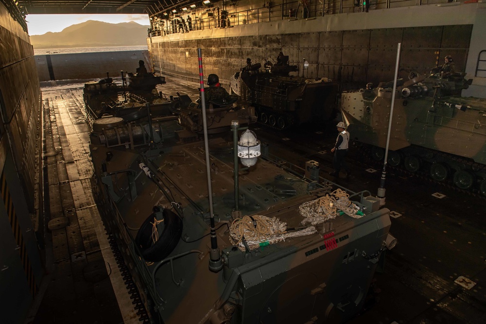 AAV Ops aboard USS New Orleans During Keen Sword 23