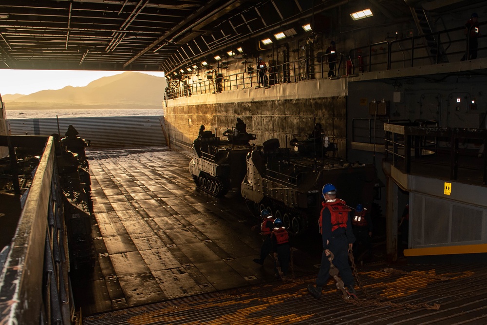 AAV Ops aboard USS New Orleans During Keen Sword 23