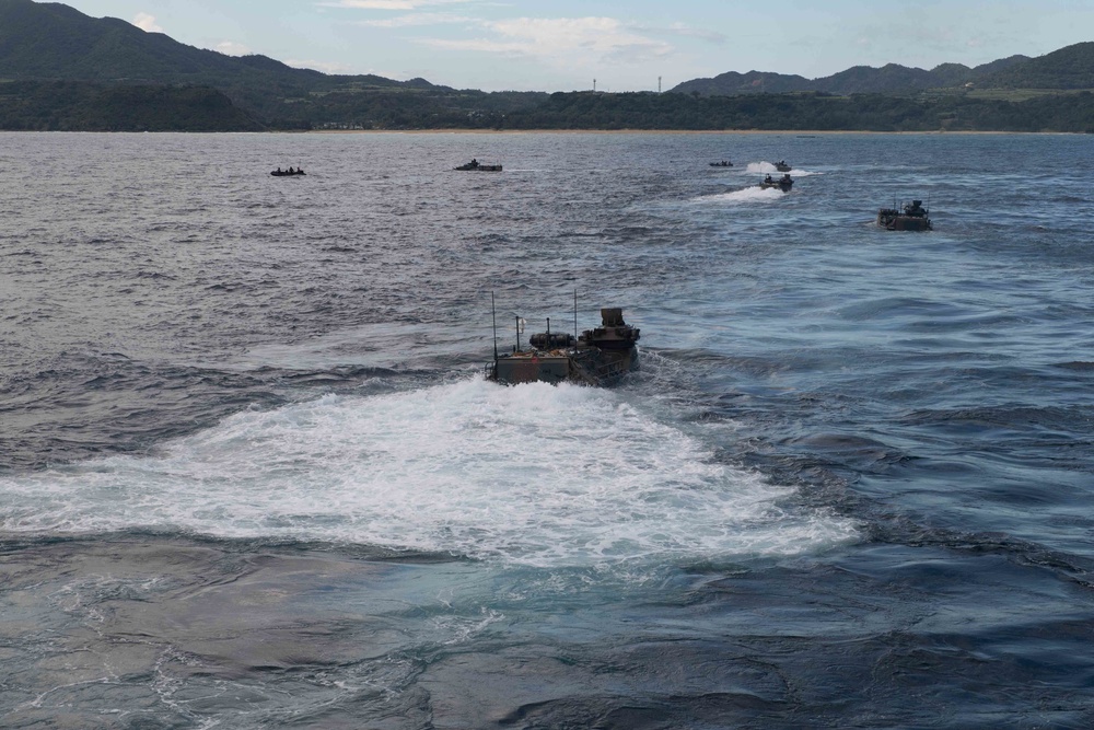 AAV Ops aboard USS New Orleans During Keen Sword 23