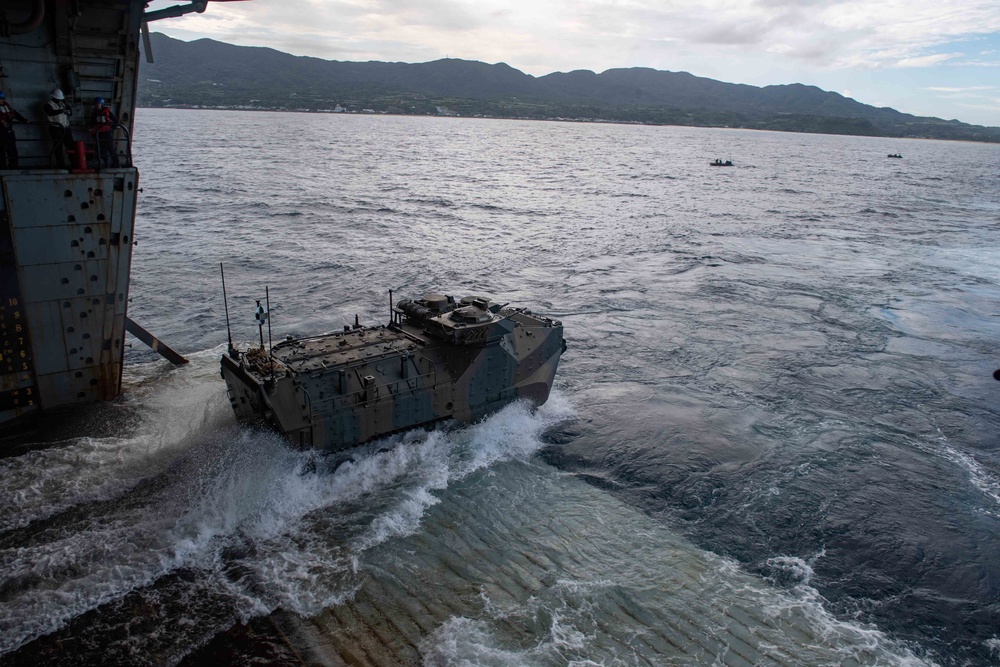 AAV Ops aboard USS New Orleans During Keen Sword 23