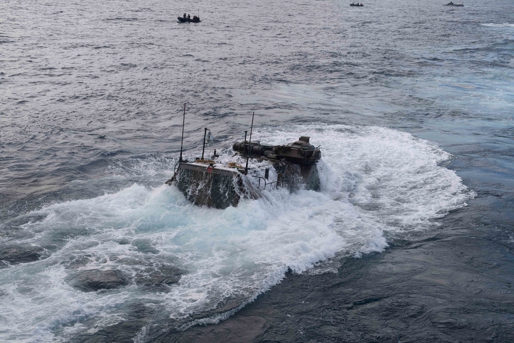 AAV Ops aboard USS New Orleans During Keen Sword 23