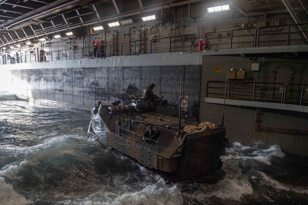 AAV Ops aboard USS New Orleans During Keen Sword 23