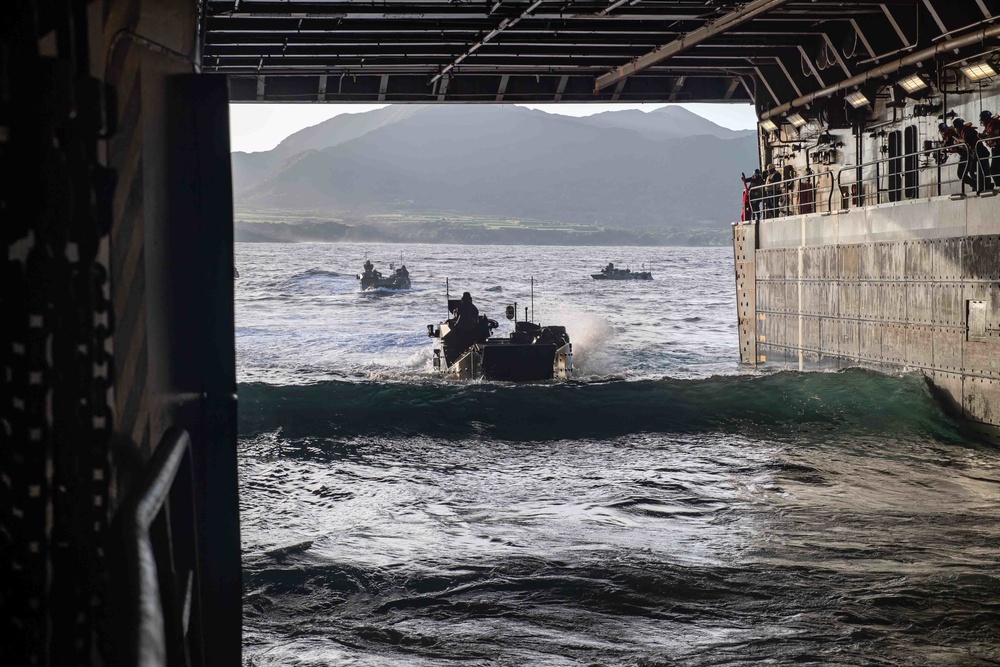 AAV Ops aboard USS New Orleans During Keen Sword 23