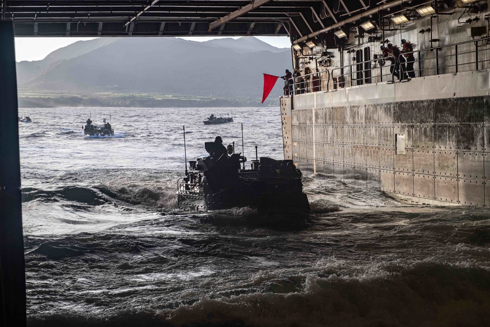 AAV Ops aboard USS New Orleans During Keen Sword 23