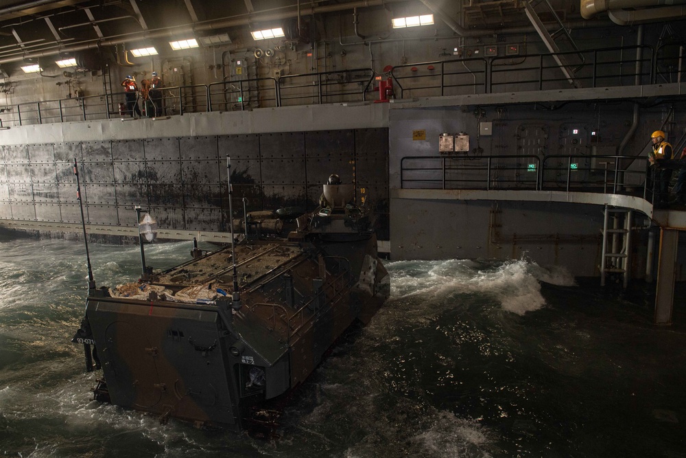 AAV Ops aboard USS New Orleans During Keen Sword 23