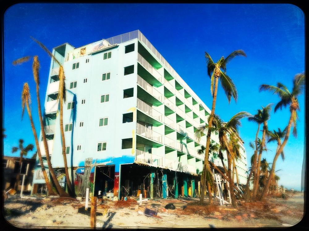 Buildings From Hurricane Ian Are Damaged From Hurricane Ian