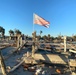 A Flag Blows in the Wind Amid Damage From Hurricane Ian