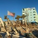 A Flag Blows in the Wind Amid Damage From Hurricane Ian