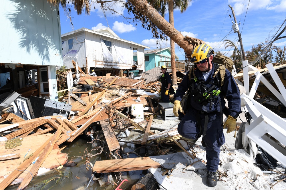 FEMA Search and Rescue Teams Search Areas Impacted by Hurricane Ian