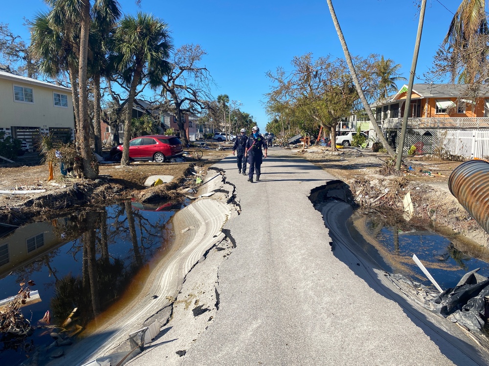 FEMA Search and Rescue Teams Search Areas Impacted by Hurricane Ian