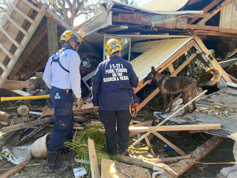 FEMA Search Dogs Assist in Searches in Neighborhoods Impacted by Hurricane Ian