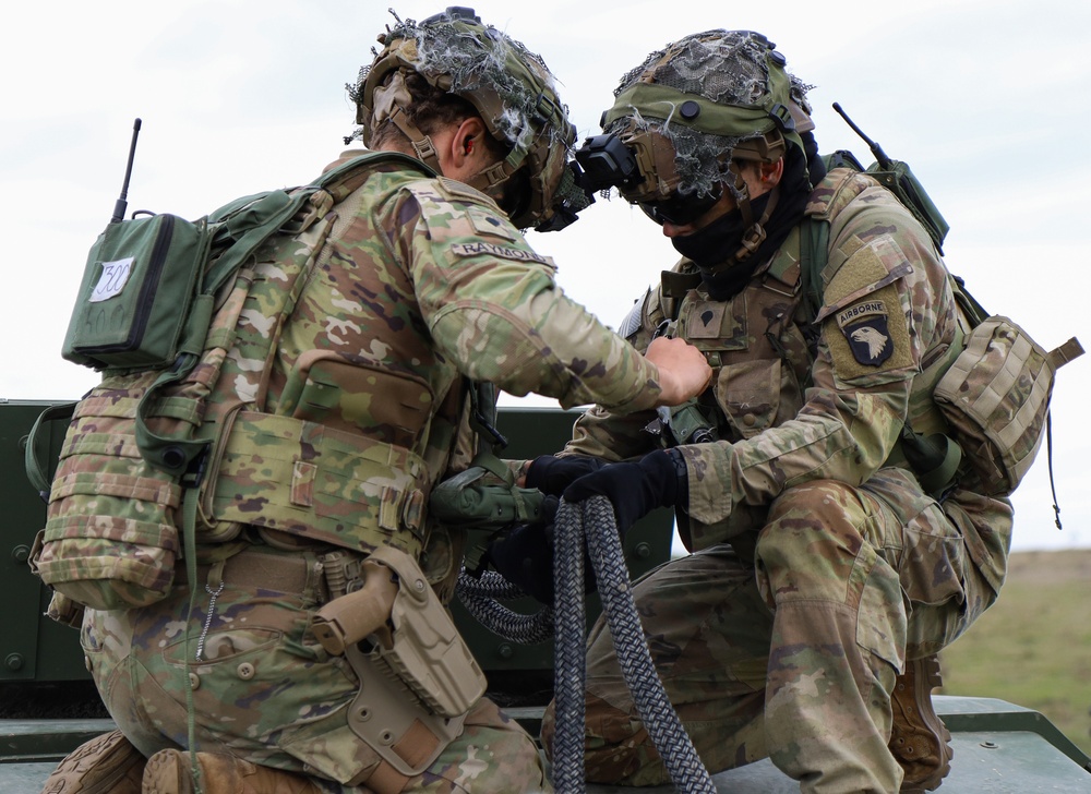 1-26 IN Joint Air Assault Operations at Exercise Justice Sword