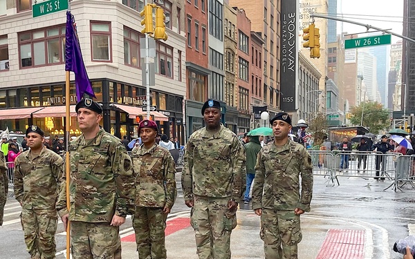 353 CACOM marches in Veterans Day Parade