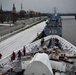 USCGC Hamilton gets underway for the Baltic Sea after four-day engagement while moored in Riga, Latvia