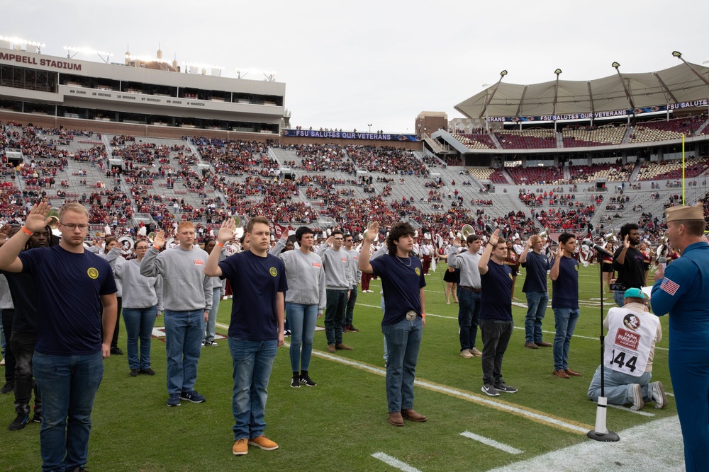 New Faces of the Armed Forces Sworn in before FSU vs LSU