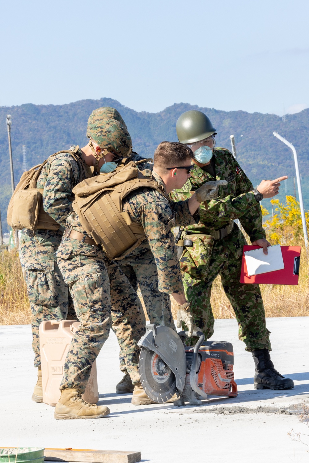 Exercise Active Shield 2022: US Marines show Japan Ground Self-Defense Force members Airfield Damage Repair