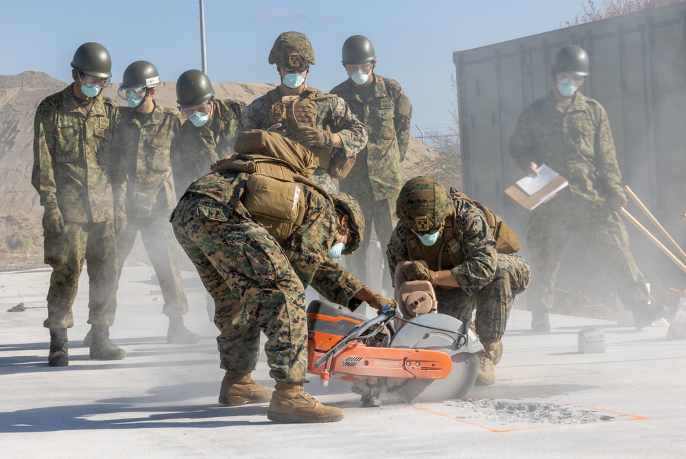 Exercise Active Shield 2022: US Marines show Japan Ground Self-Defense Force members Airfield Damage Repair