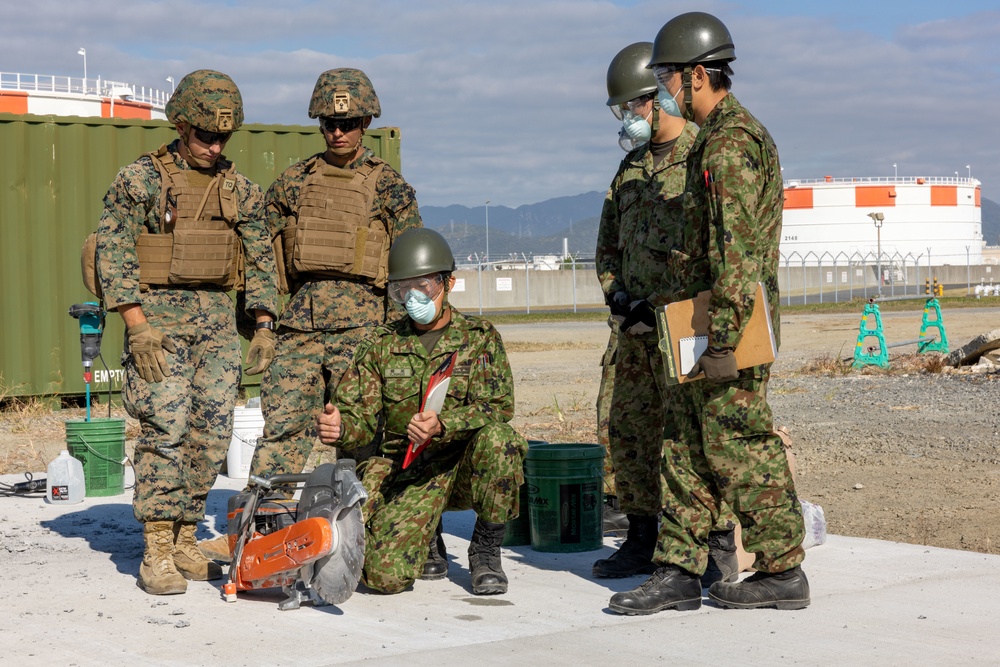 Exercise Active Shield 2022: US Marines show Japan Ground Self-Defense Force members Airfield Damage Repair