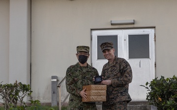 Marines and Japan Ground Self-Defense Force Service Members Exchange Gifts