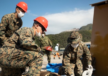 9th Engineer Support Battalion Marines Participate in  Humanitarian Aid/Disaster Relief Demonstration  with Japan Ground Self Defense Force Counterparts