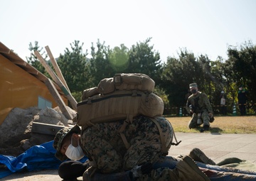 9th Engineer Support Battalion Marines Participate in  Humanitarian Aid/Disaster Relief Demonstration  with Japan Ground Self Defense Force Counterparts