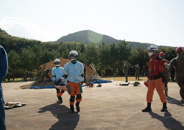 9th Engineer Support Battalion Marines Participate in  Humanitarian Aid/Disaster Relief Demonstration  with Japan Ground Self Defense Force Counterparts