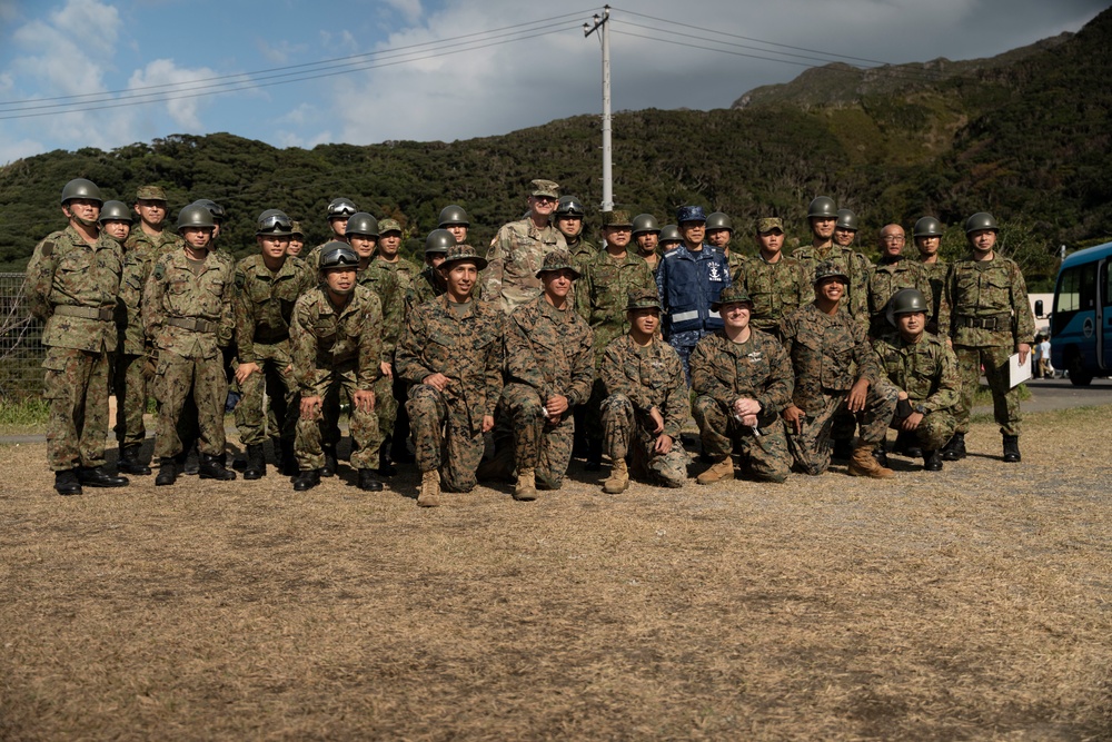 9th Engineer Support Battalion Marines Participate in  Humanitarian Aid/Disaster Relief Demonstration  with Japan Ground Self Defense Force Counterparts