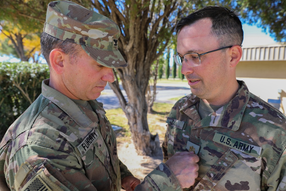 A Major promotion ceremony for the 37th Infantry Brigade Combat Team