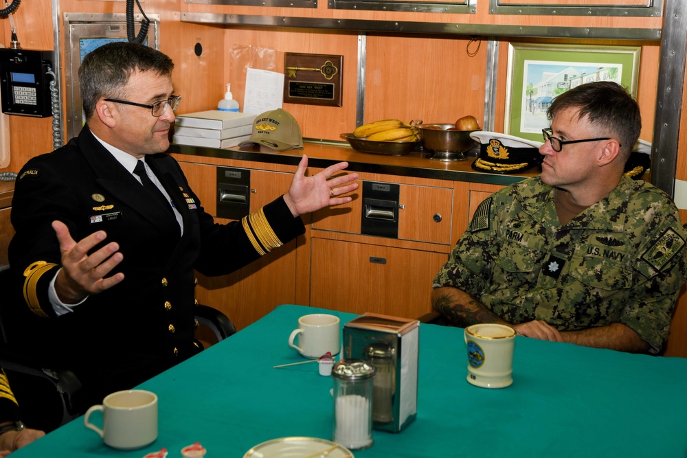 Royal Australian Navy Admiral Tours Key West in Korea