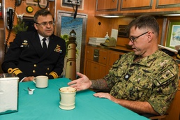 Royal Australian Navy Admiral Tours Key West in Korea
