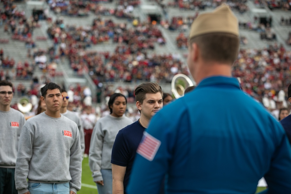 Swearing in Ceremony held before kickoff at Florida State University Football game