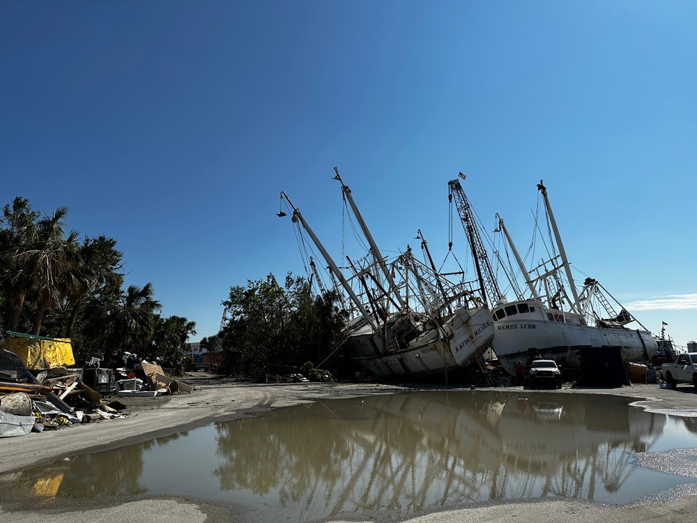 Displaced Boats Are Scattered About From Hurricane Ian