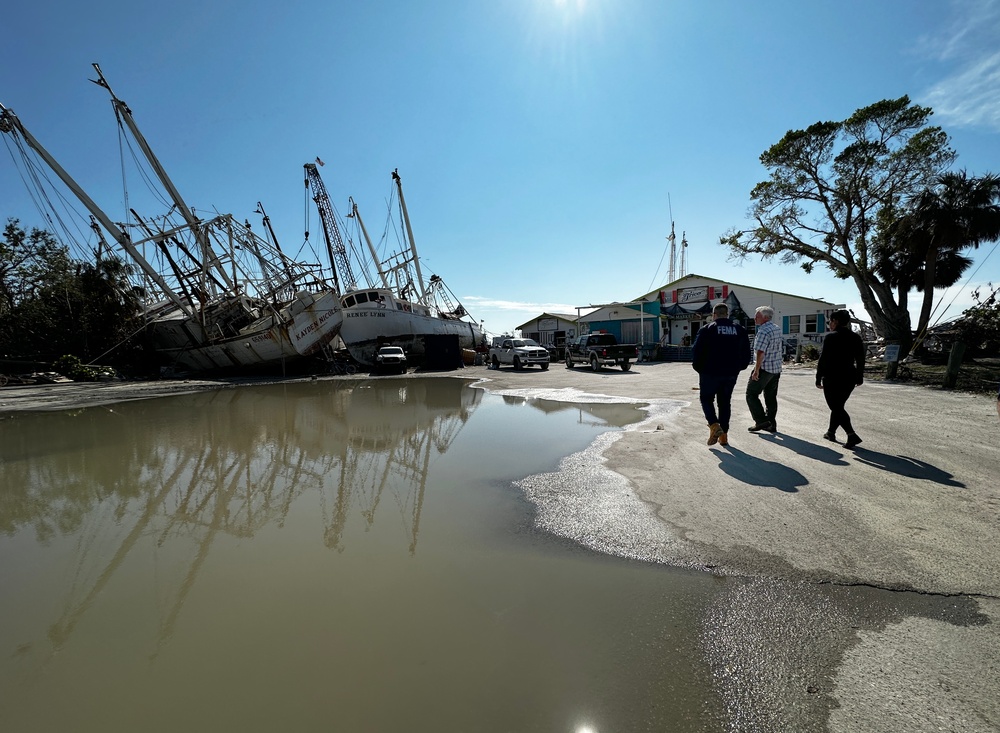 FEMA Representatives Tour Areas of Damage From Hurricane Ian