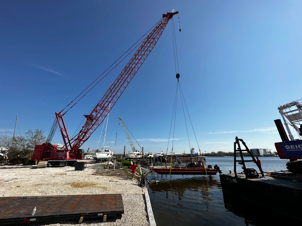 Crews Work to Get Displaced Boats Out of Waterways