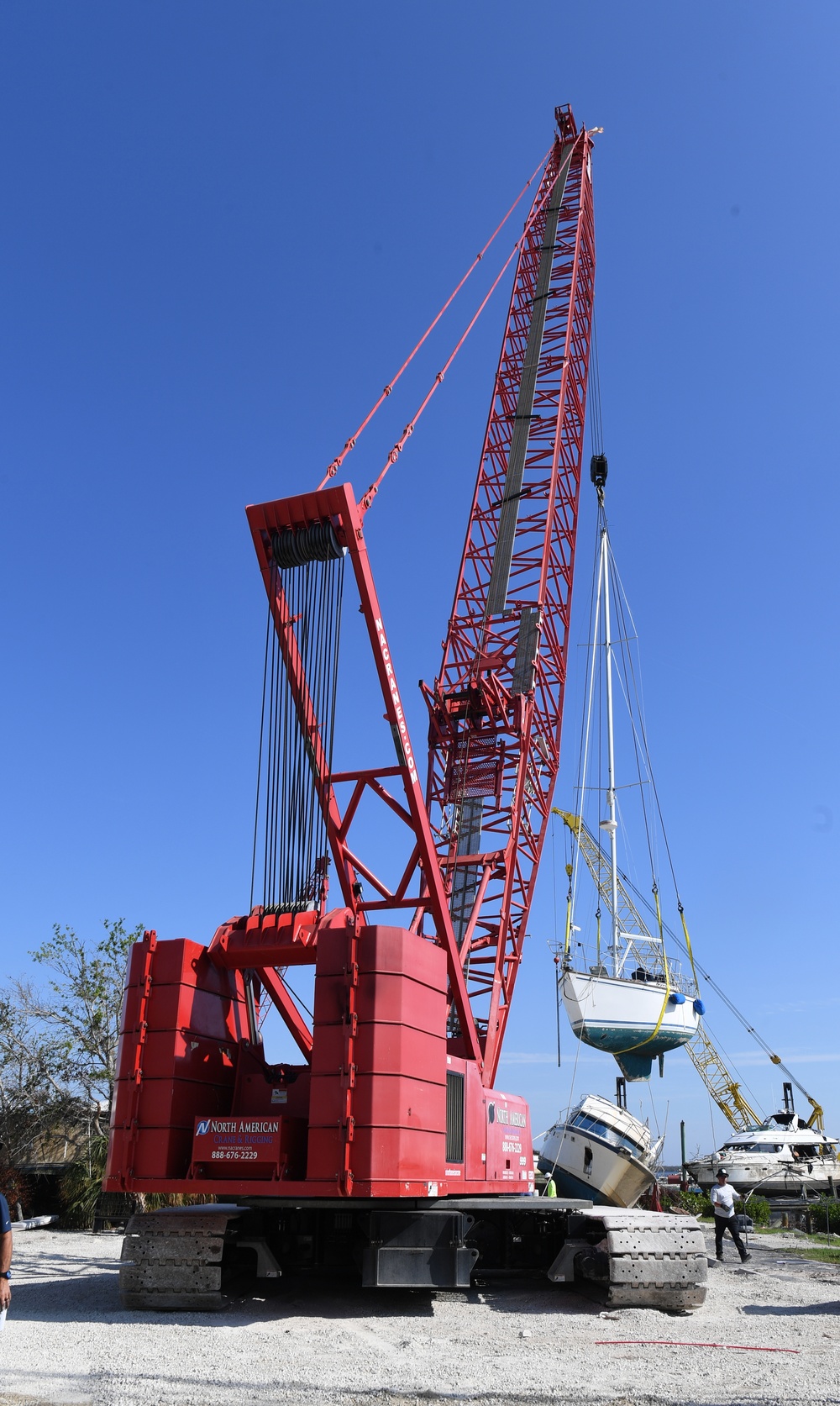 Crews Work to Move Displaced Vessels From Waterways