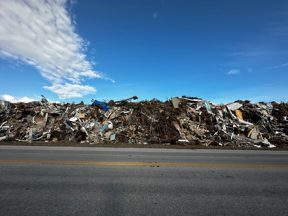 Debris Piles Continue to Grow Following Hurricane Ian