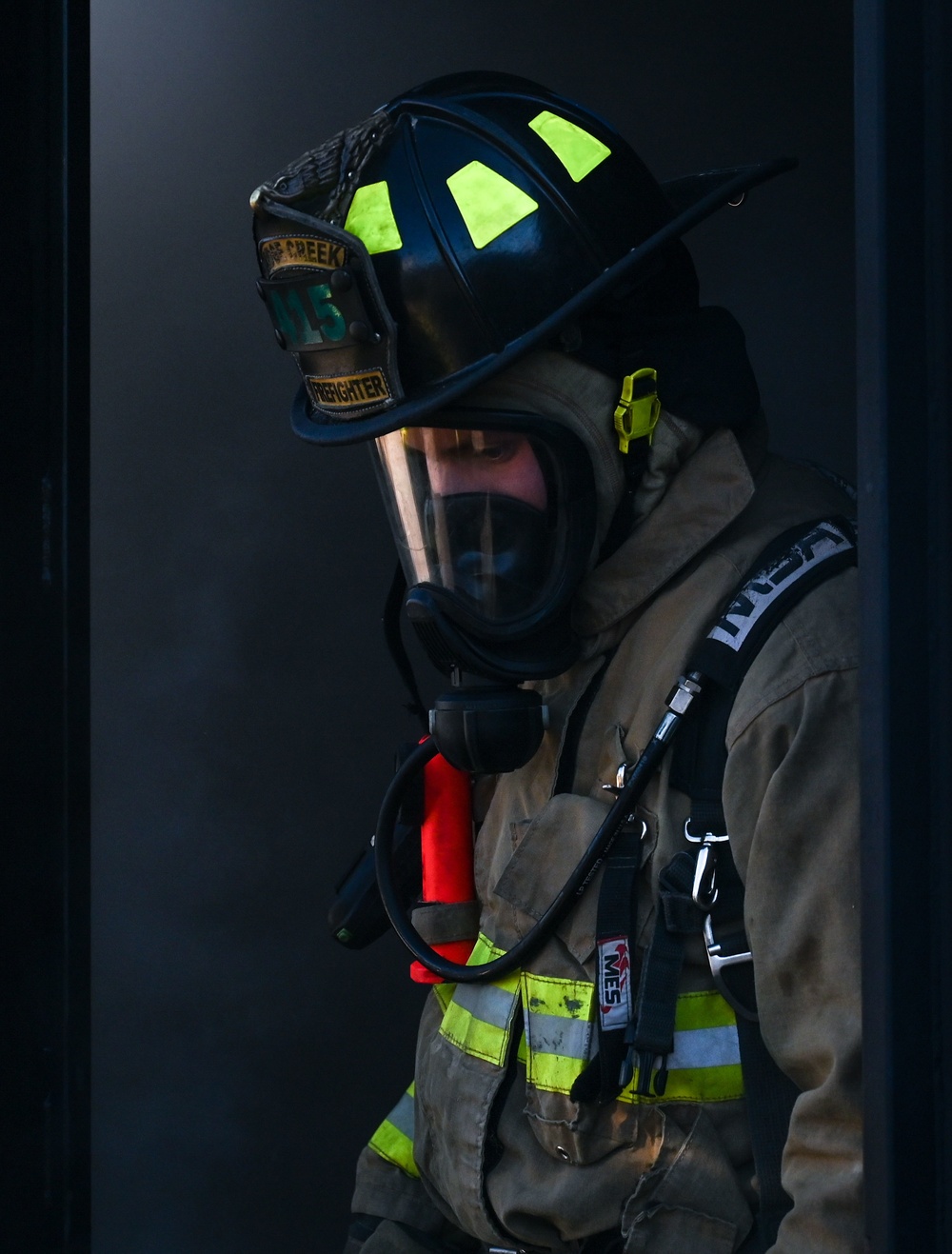 Tinker Fire and Emergency Services help train local fire academy students