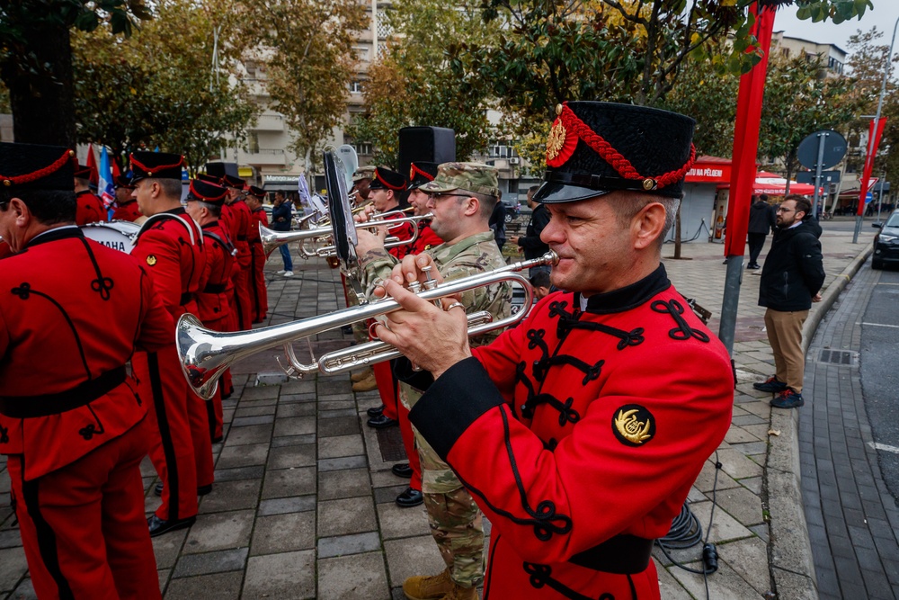 63rd Army Band performs with Albanian Armed Forces Band