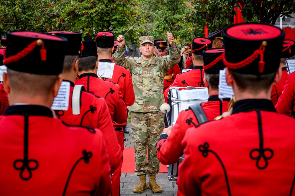 63rd Army Band performs with Albanian Armed Forces Band