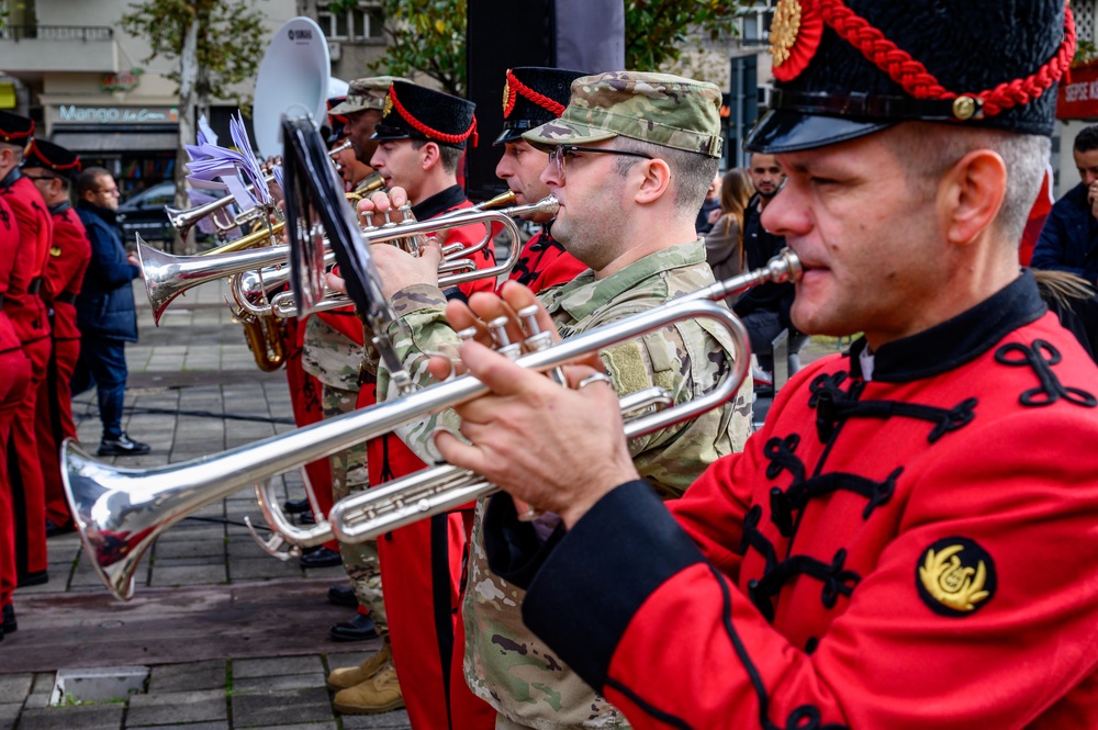 63rd Army Band performs with Albanian Armed Forces Band