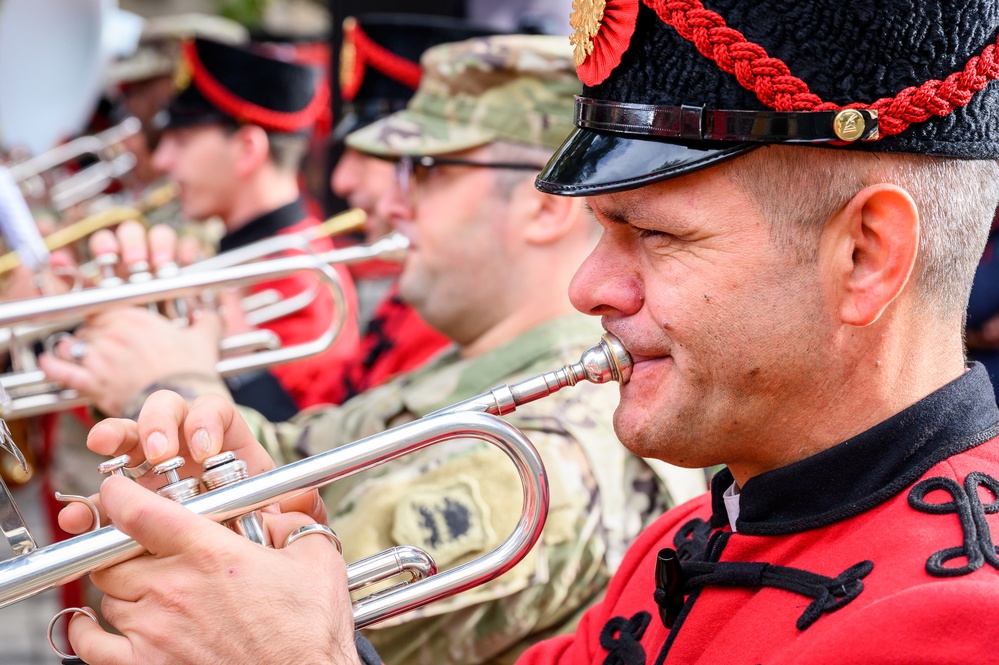 63rd Army Band performs with Albanian Armed Forces Band